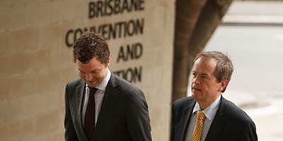Shorten shares delegates outrage at independents
