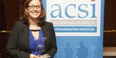 Alice Prudhoe announced winner of Michael O’Sullivan ESG Rising Star Award
