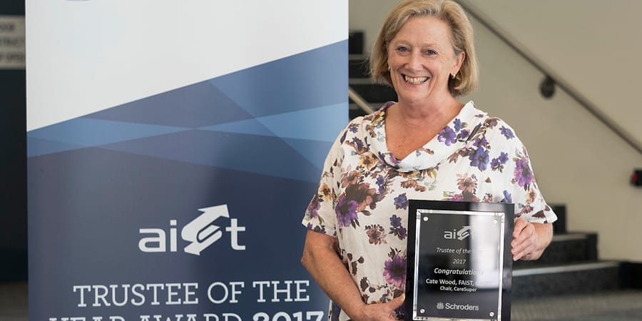 Trustee of the Year, Cate Wood, continues the battle