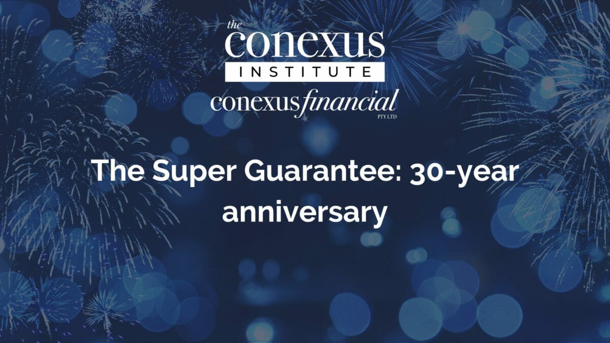 The Super Guarantee: 30-year anniversary